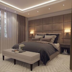 Deluxe city-view room with modern elegance.
